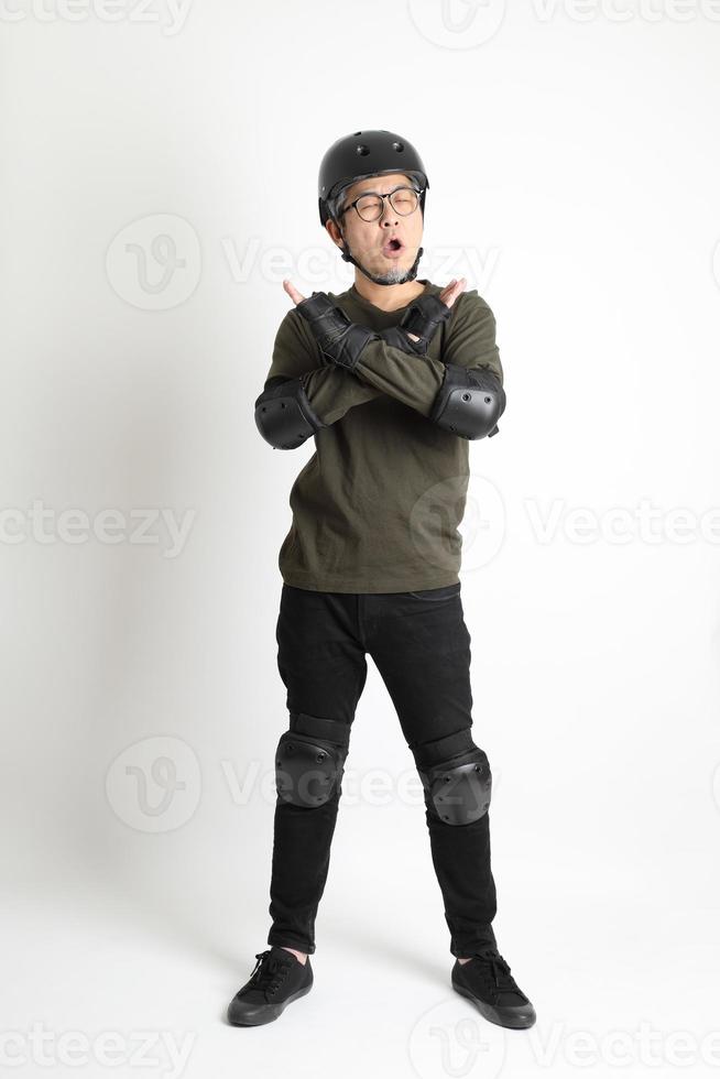 Asian Man on White Background photo