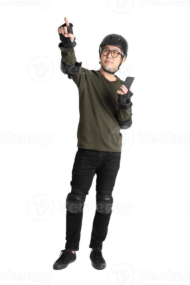 Asian Man on White Background photo