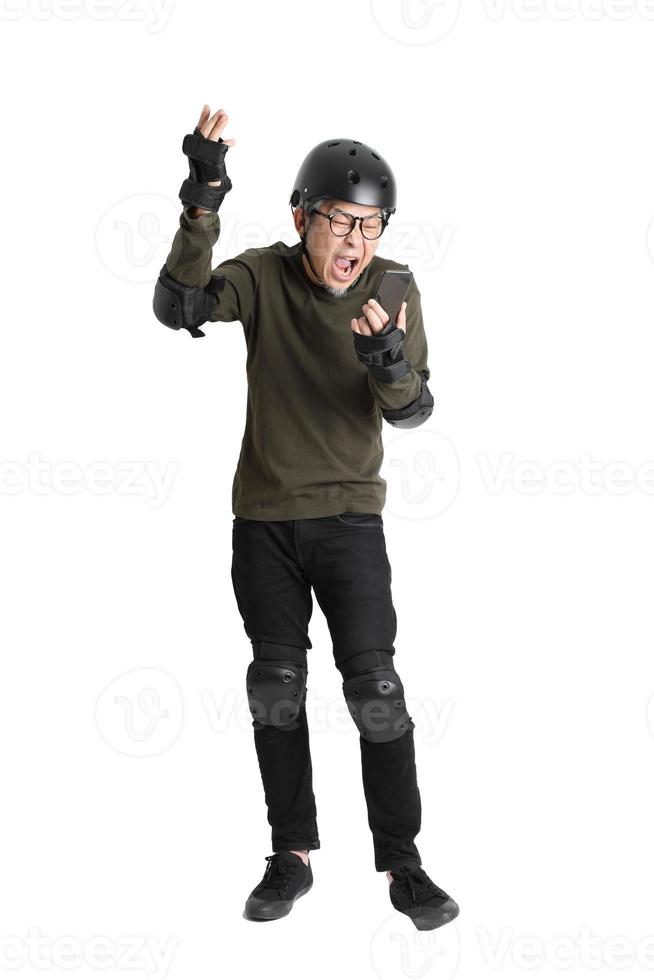 Asian Man on White Background photo