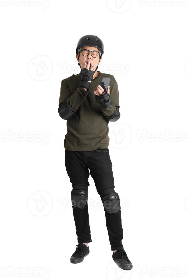 Asian Man on White Background photo