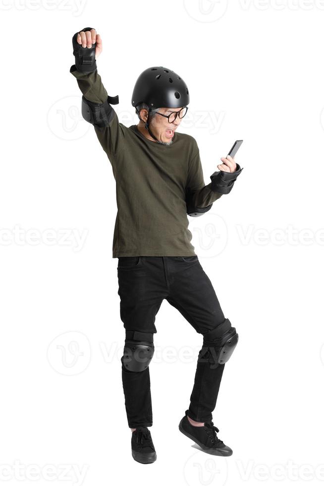 Asian Man on White Background photo