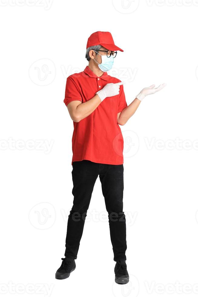 Asian Man on White Background photo