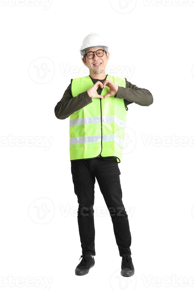 Asian Man on White Background photo