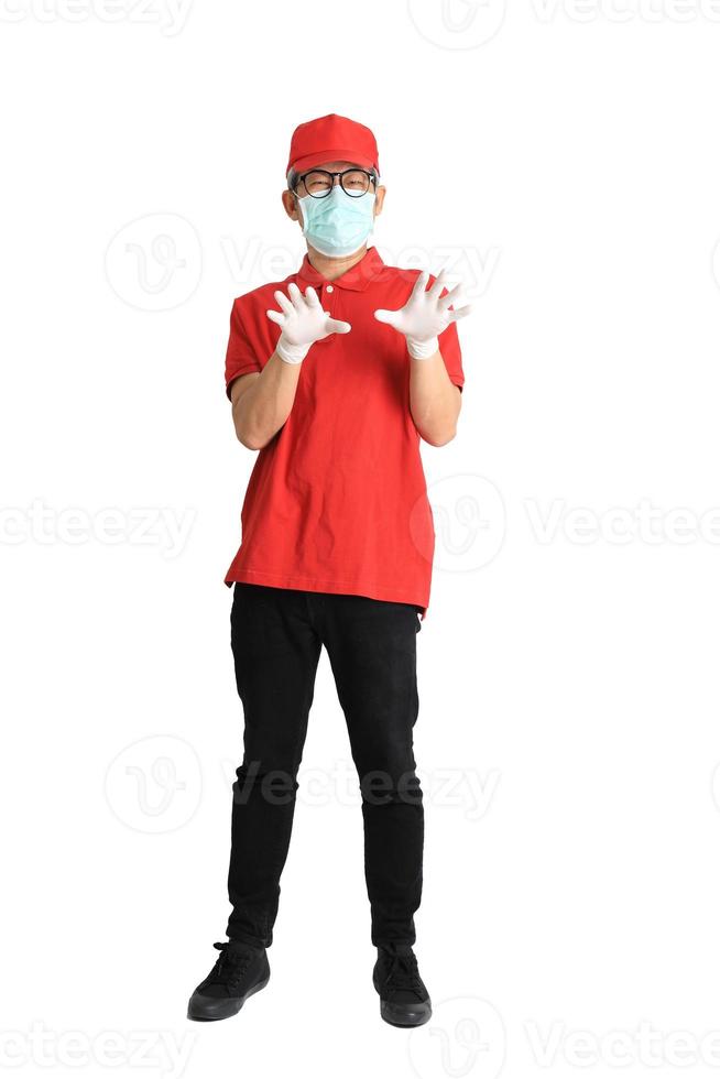 Asian Messenger with Mask photo