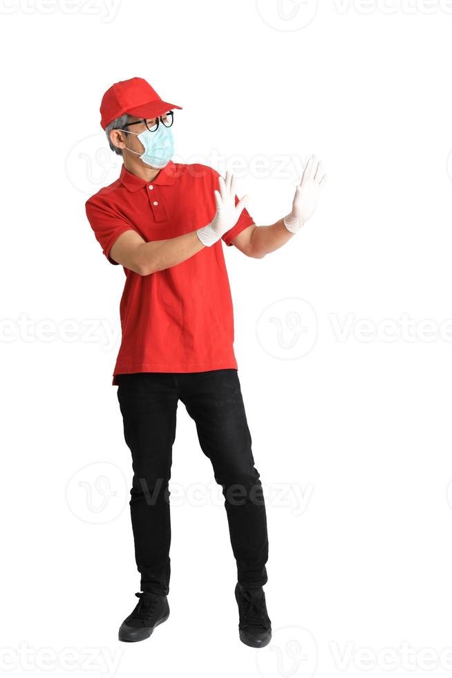 Asian Messenger with Mask photo