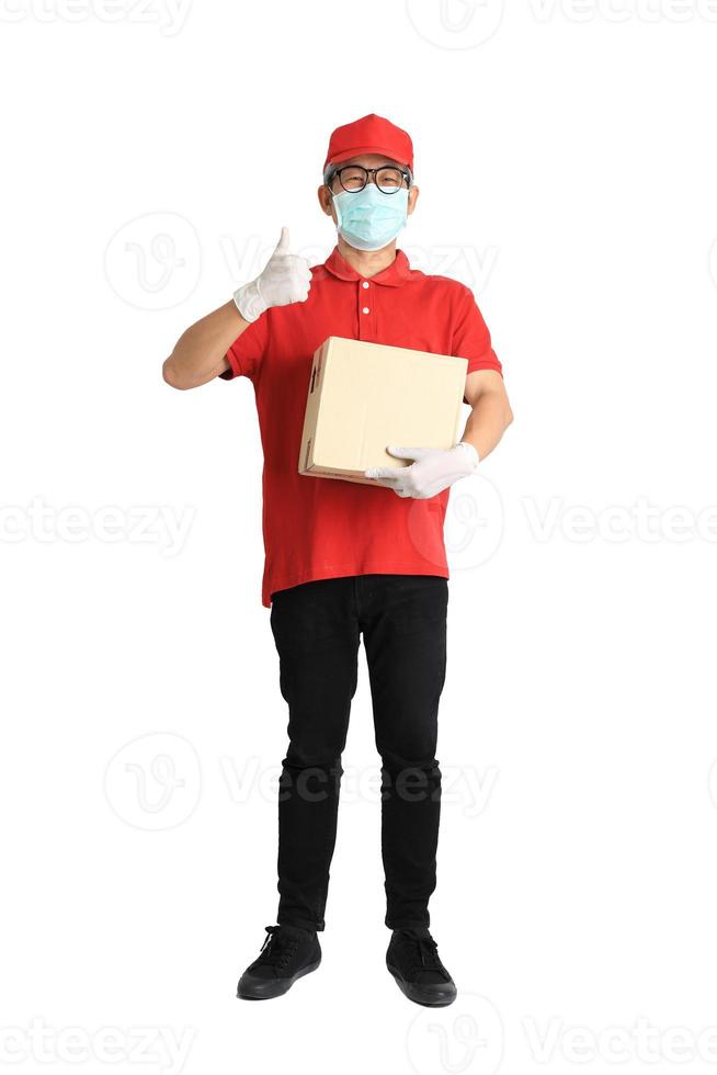 Asian Messenger with Mask photo