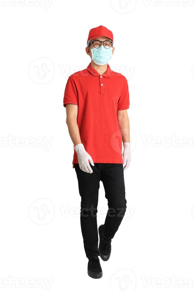 Asian Messenger with Mask photo