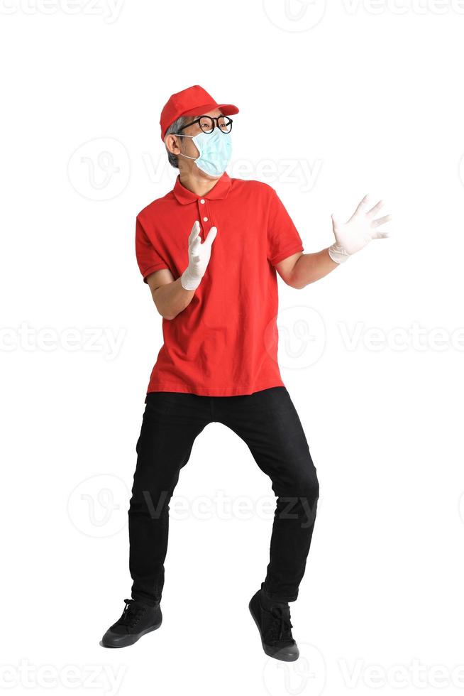 Asian Messenger with Mask photo