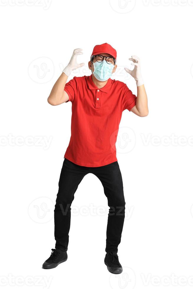 Asian Messenger with Mask photo