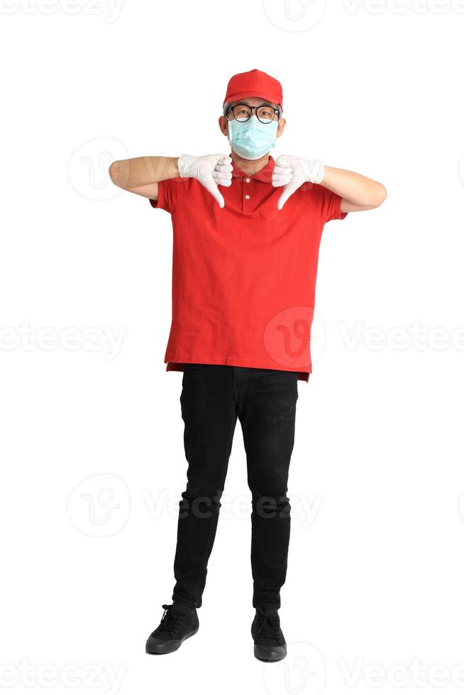 Asian Messenger with Mask photo