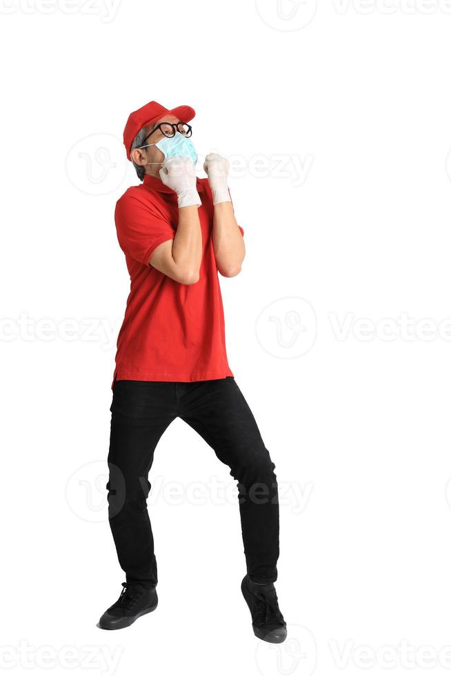 Asian Messenger with Mask photo