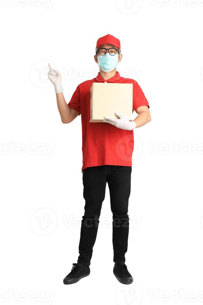 Asian Messenger with Mask photo