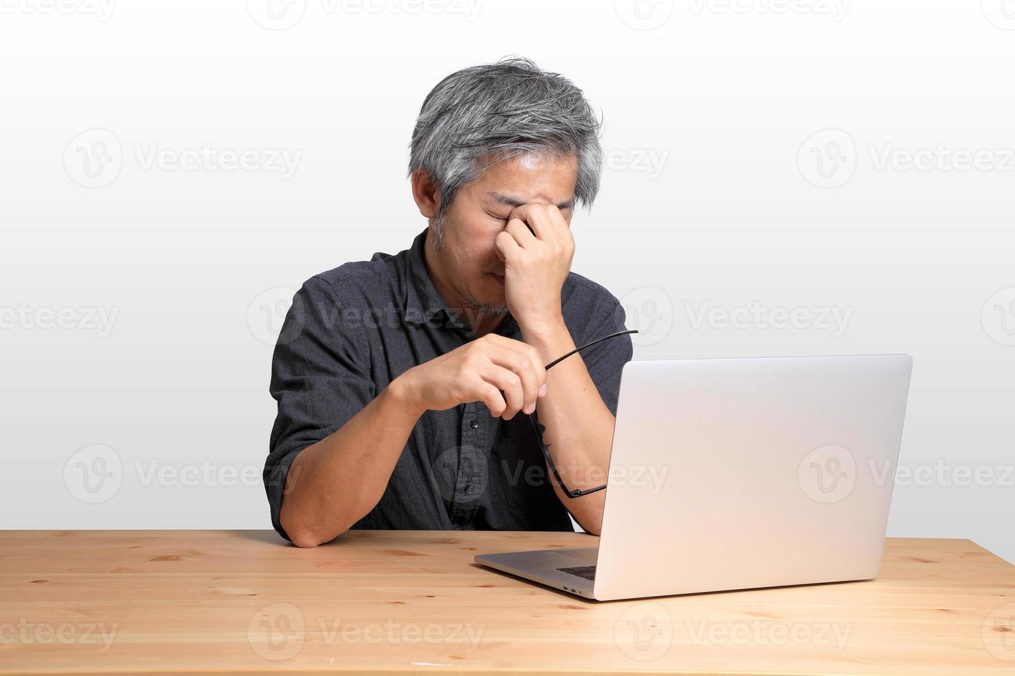 Asian Man Sitting photo