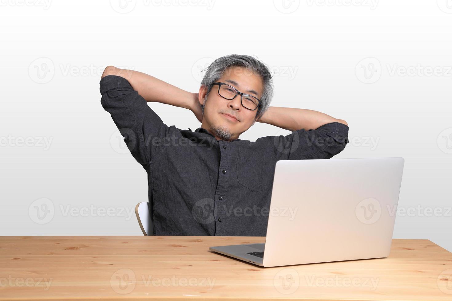 Working Asian Man photo