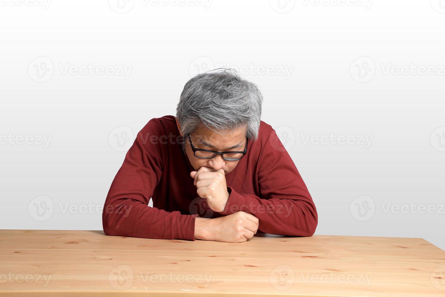 Asian Man at the Desk photo