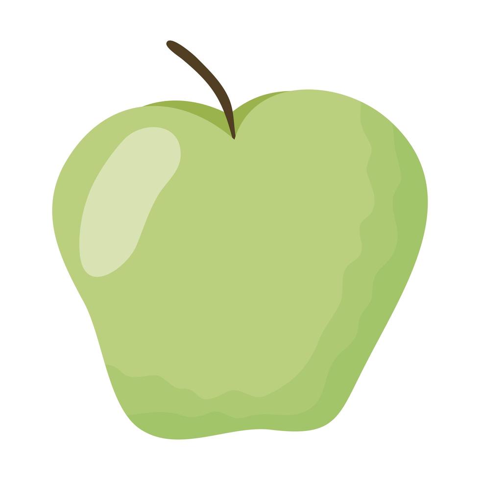 apple fresh fruit isolated icon vector