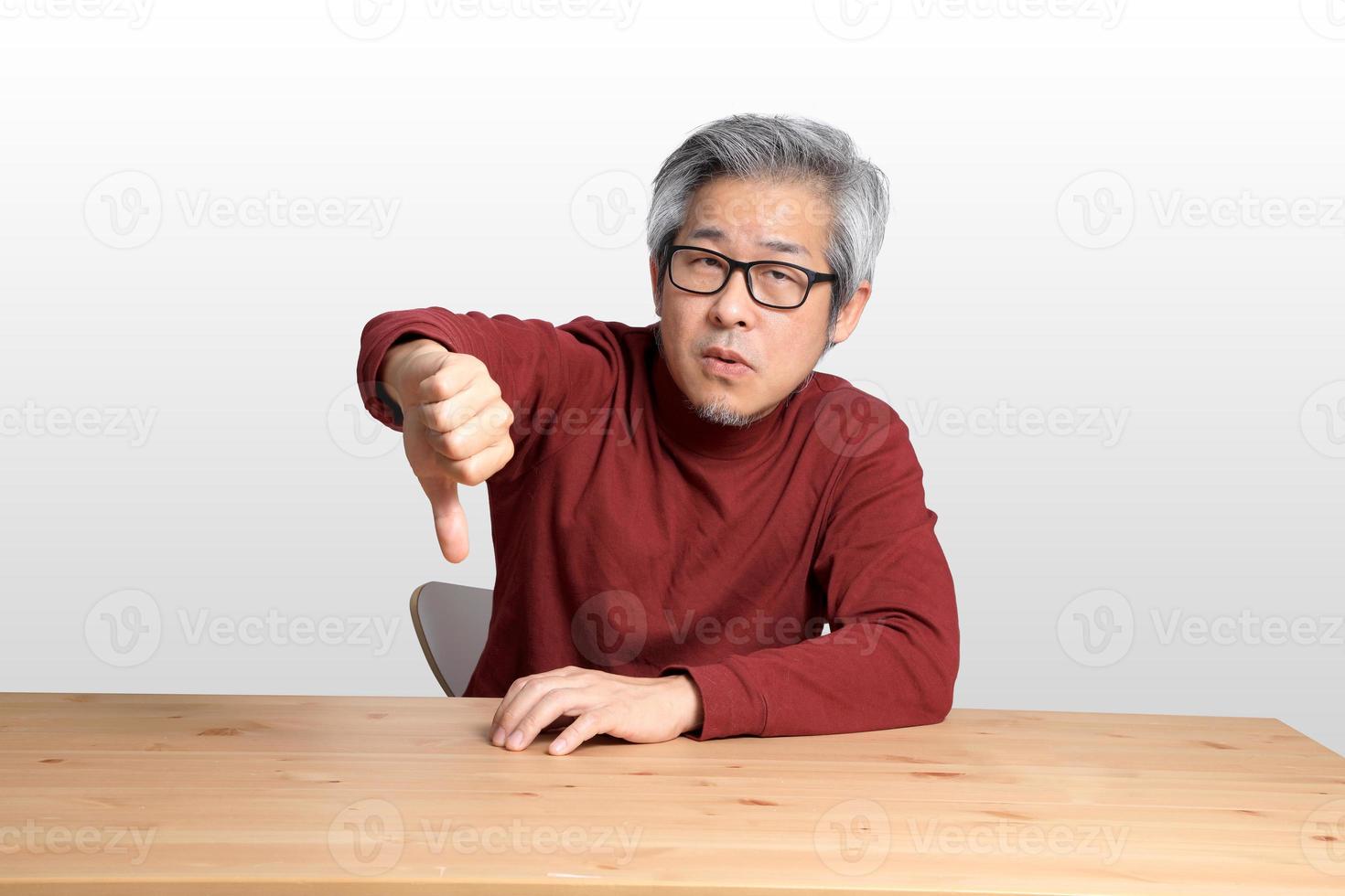 Asian Man at the Desk photo