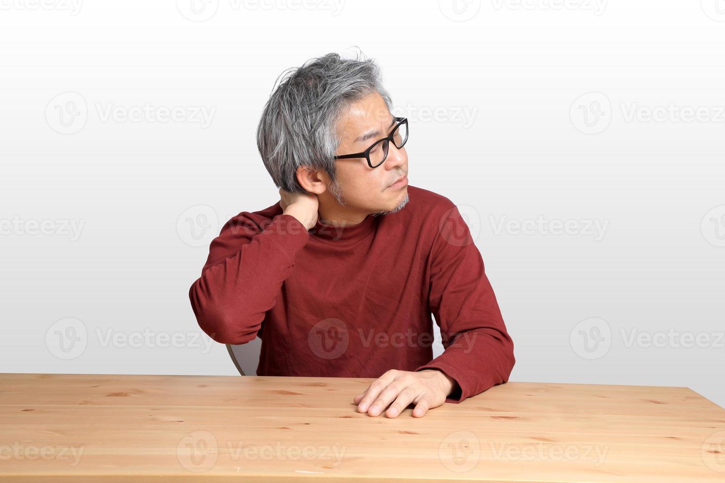 Asian Man at the Desk photo