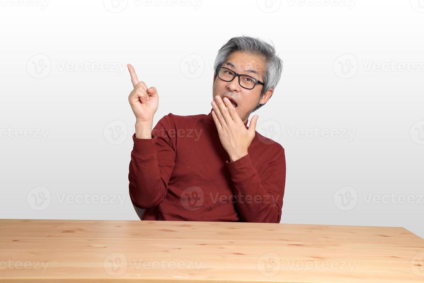 Asian Man at the Desk photo