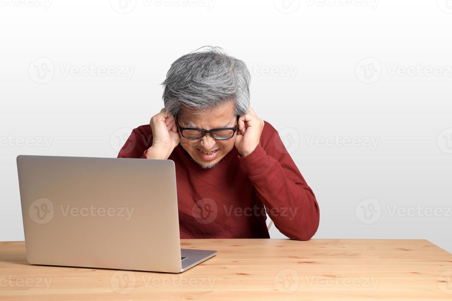 Asian Man Sitting photo