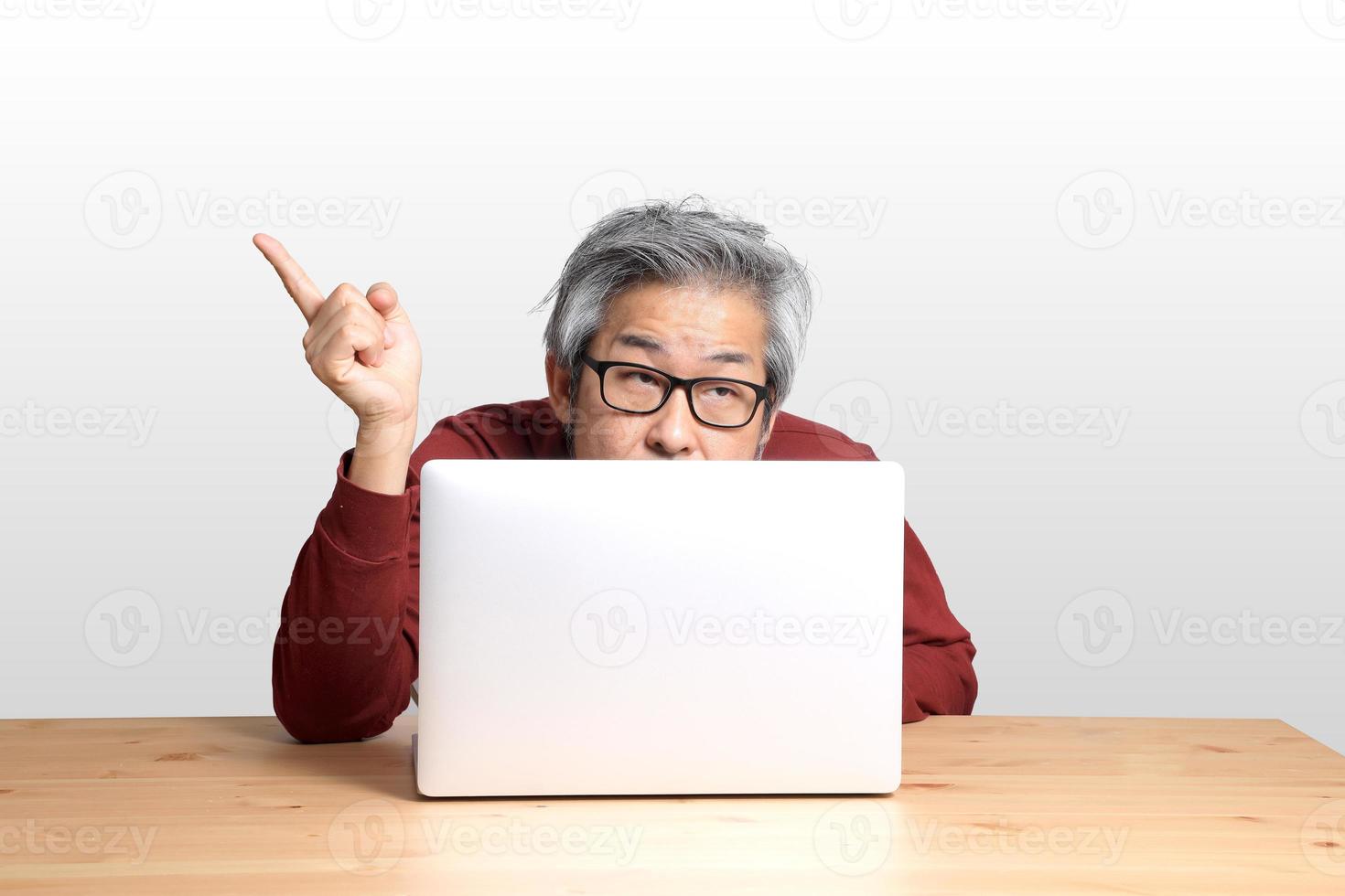 Asian Man Sitting photo