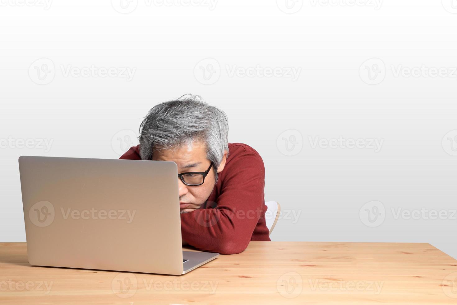 Asian Man Sitting photo