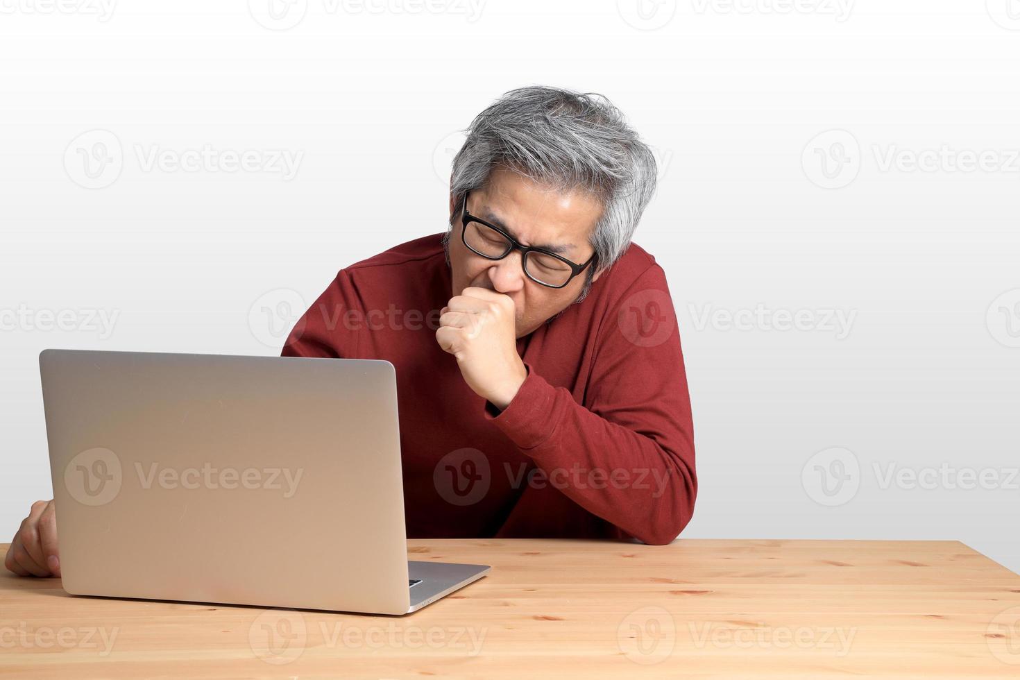 Asian Man Sitting photo