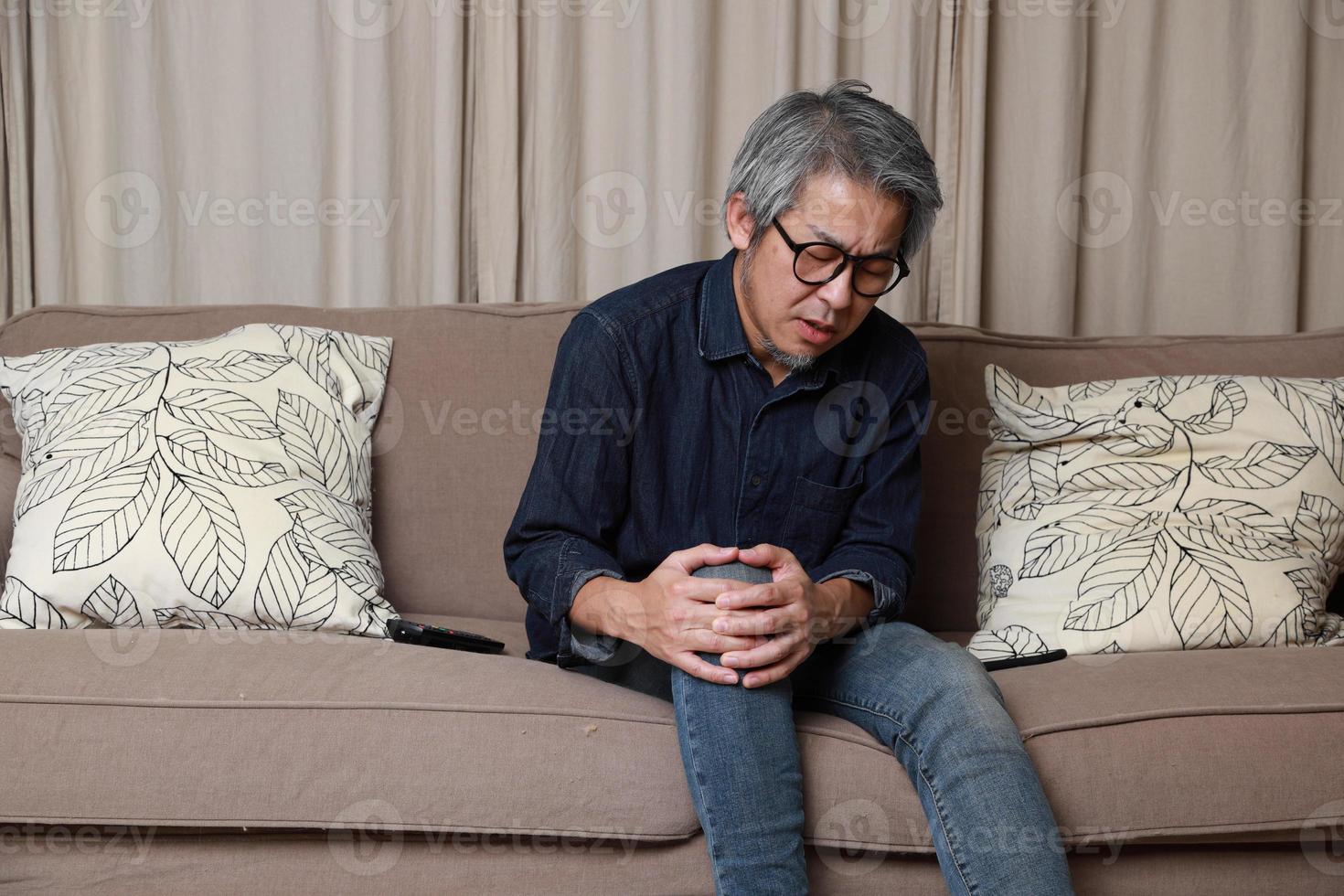 Asian Man in The Living Room photo