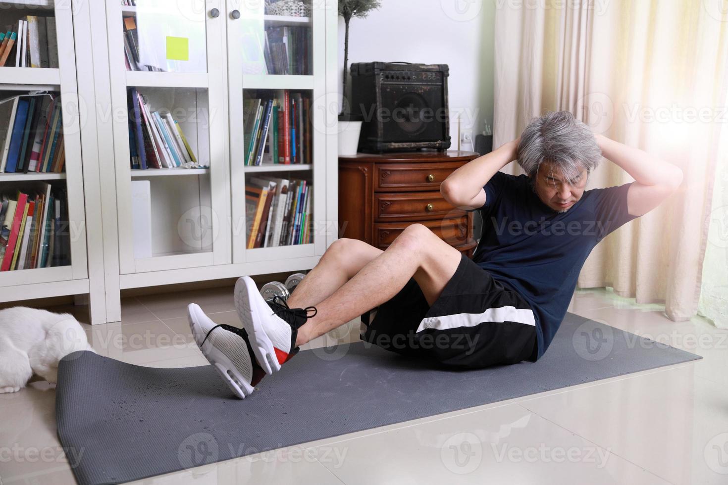 Asian Man Workout photo