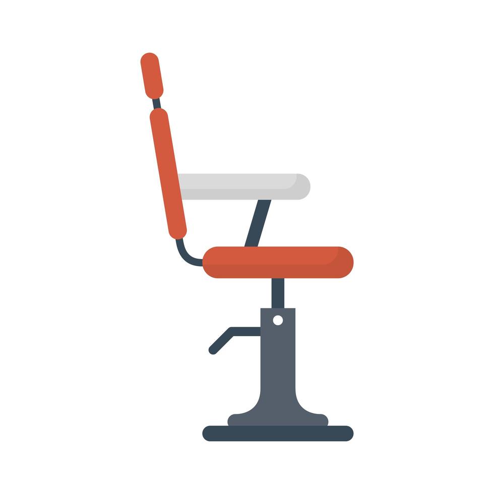 silla de peluquería icono aislado vector