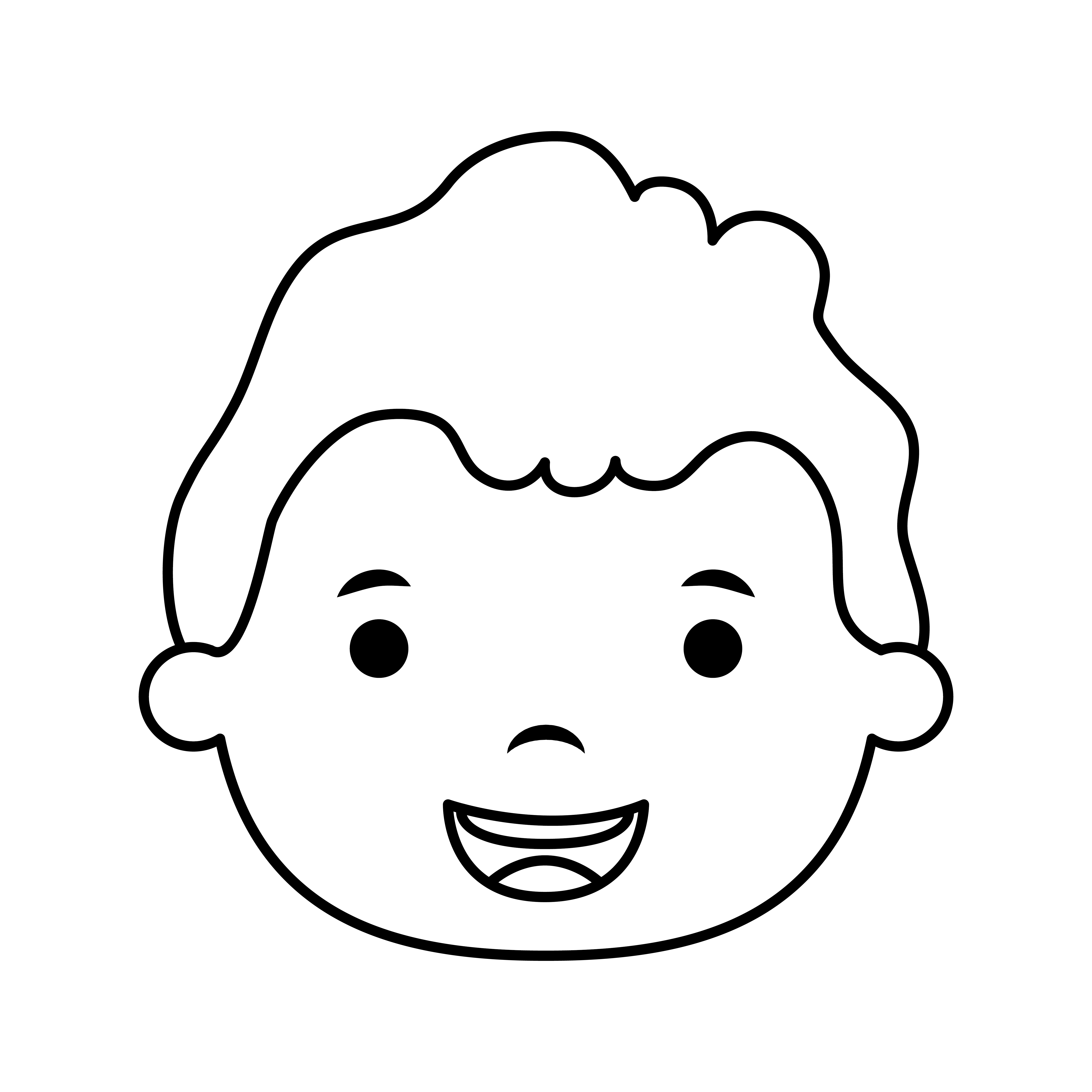 cute little boy head comic character 2843666 Vector Art at Vecteezy