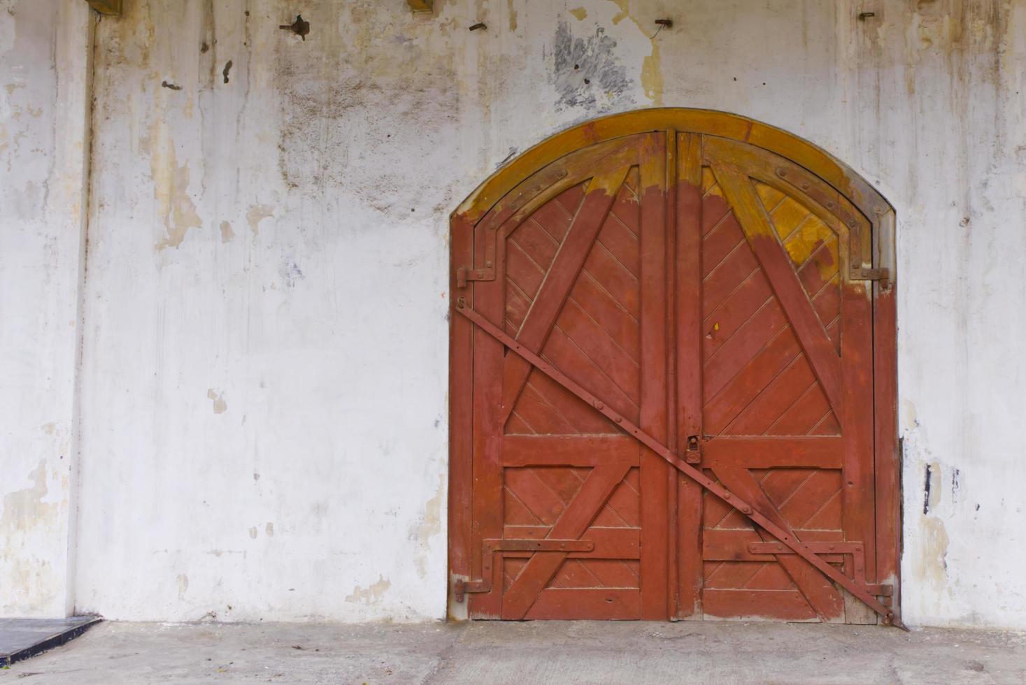 Traditional wooden door photo