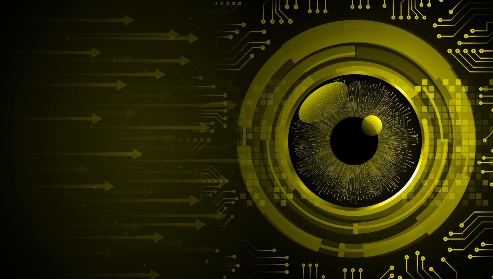 eye cyber circuit future technology concept background vector