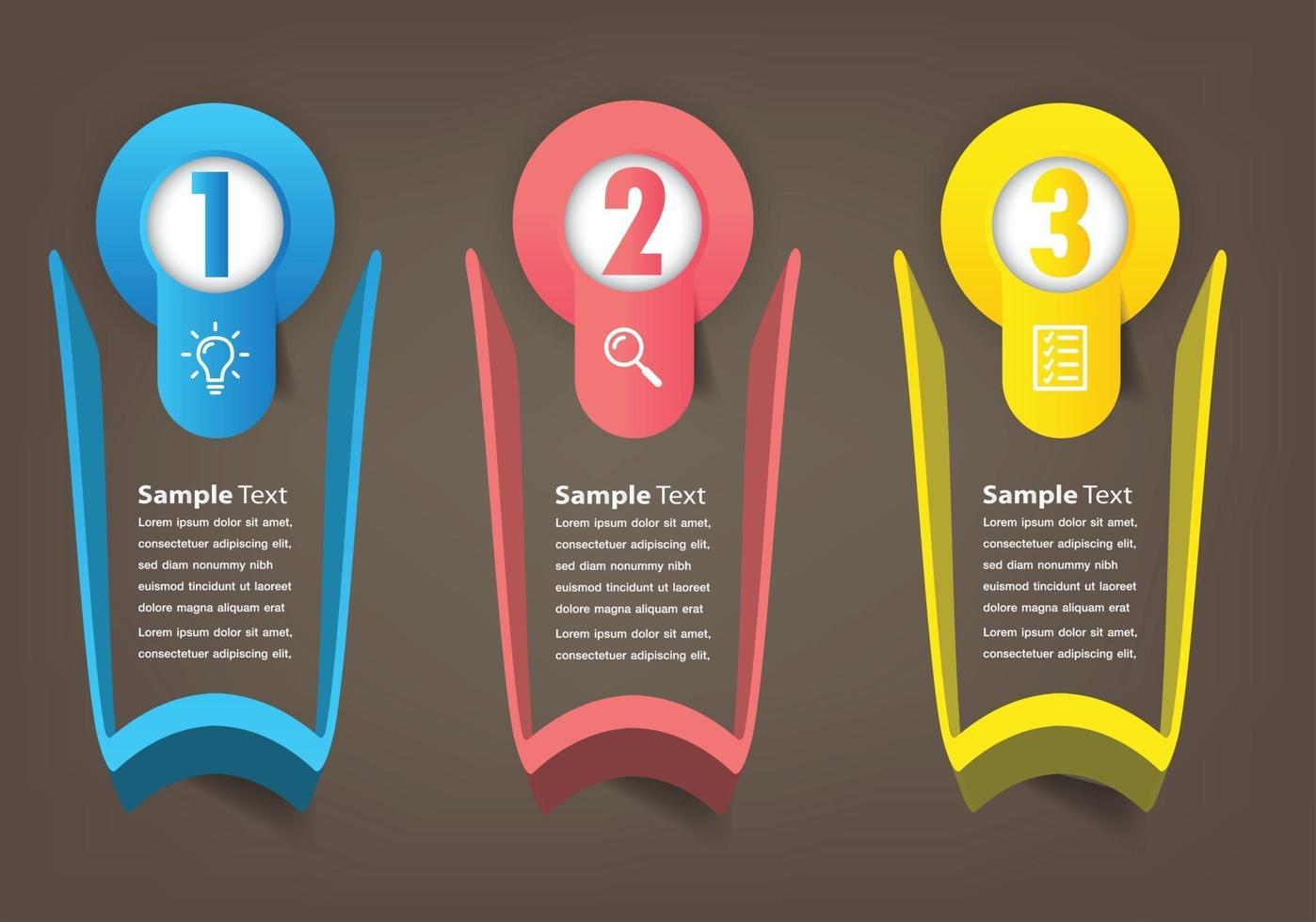 modern text box template, banner Infographics vector