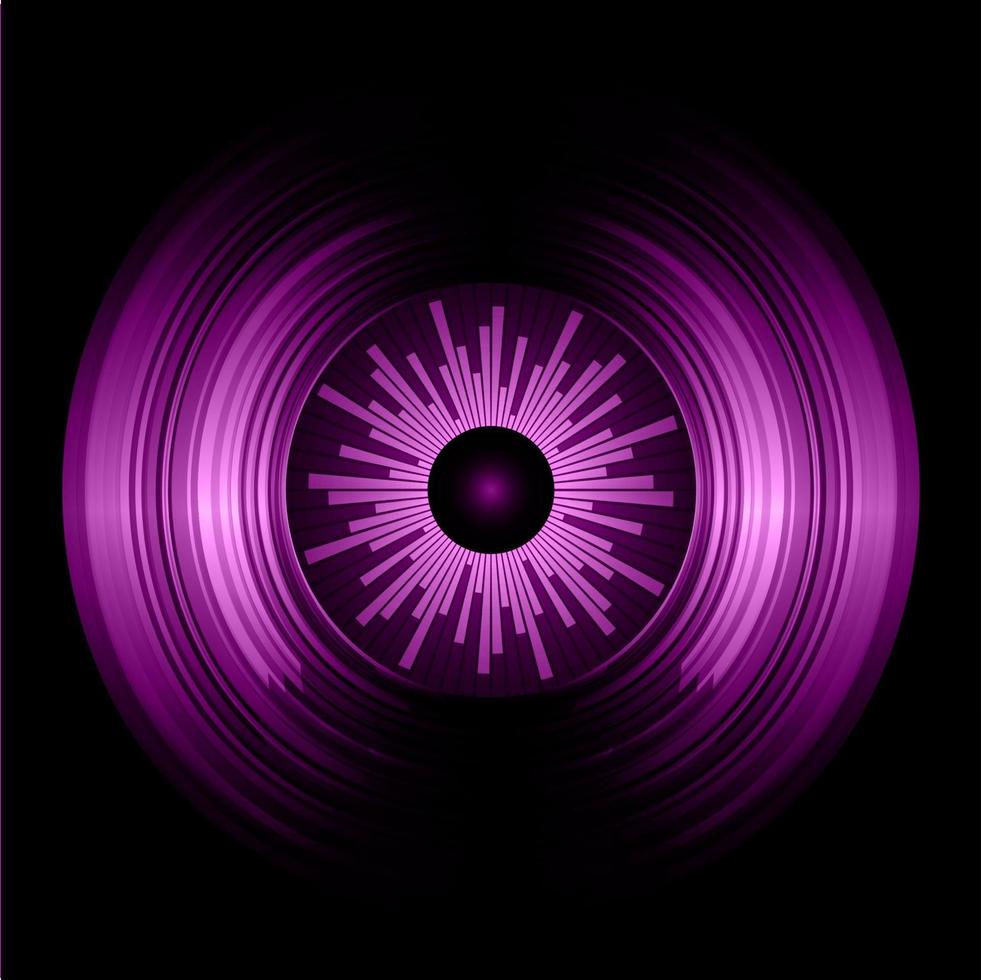 eye cyber circuit future technology concept background vector