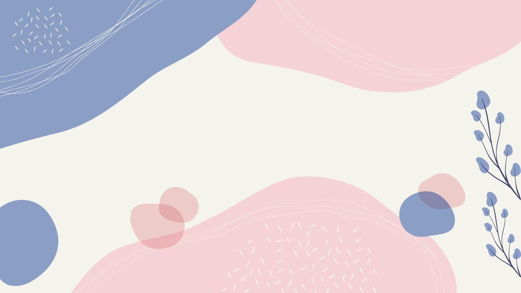 hermosa plantilla de banner de redes sociales en colores pastel con una  composición mínima de formas orgánicas abstractas en un moderno estilo de  collage contemporáneo 2844238 Vector en Vecteezy