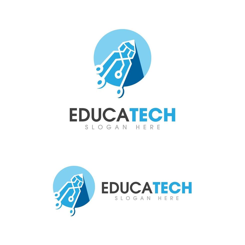 Pen Education Template vector icon