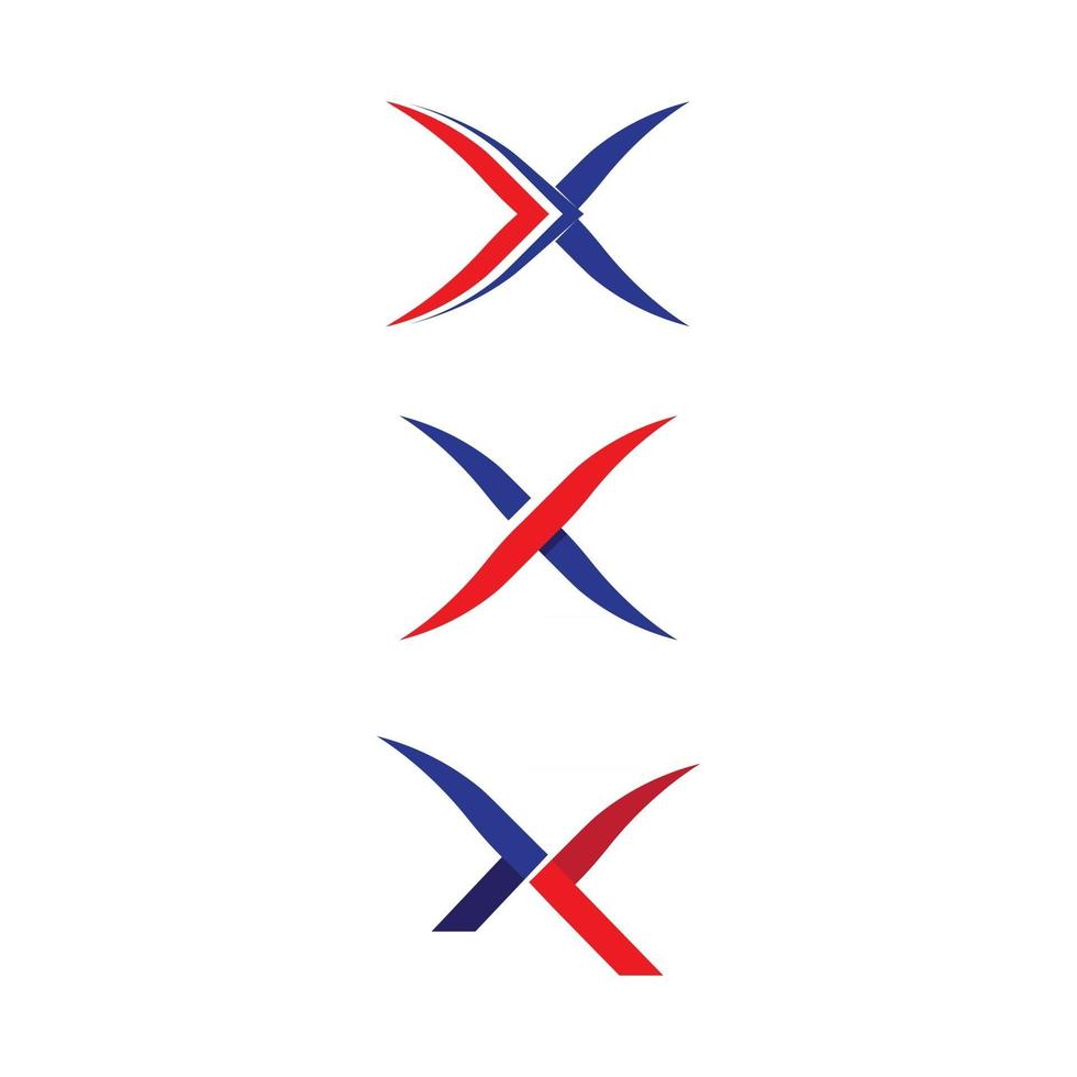 X Letter Logo Template vector icon