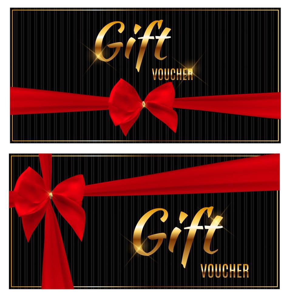 Gift Voucher Template For Your Business. Vector Illustration