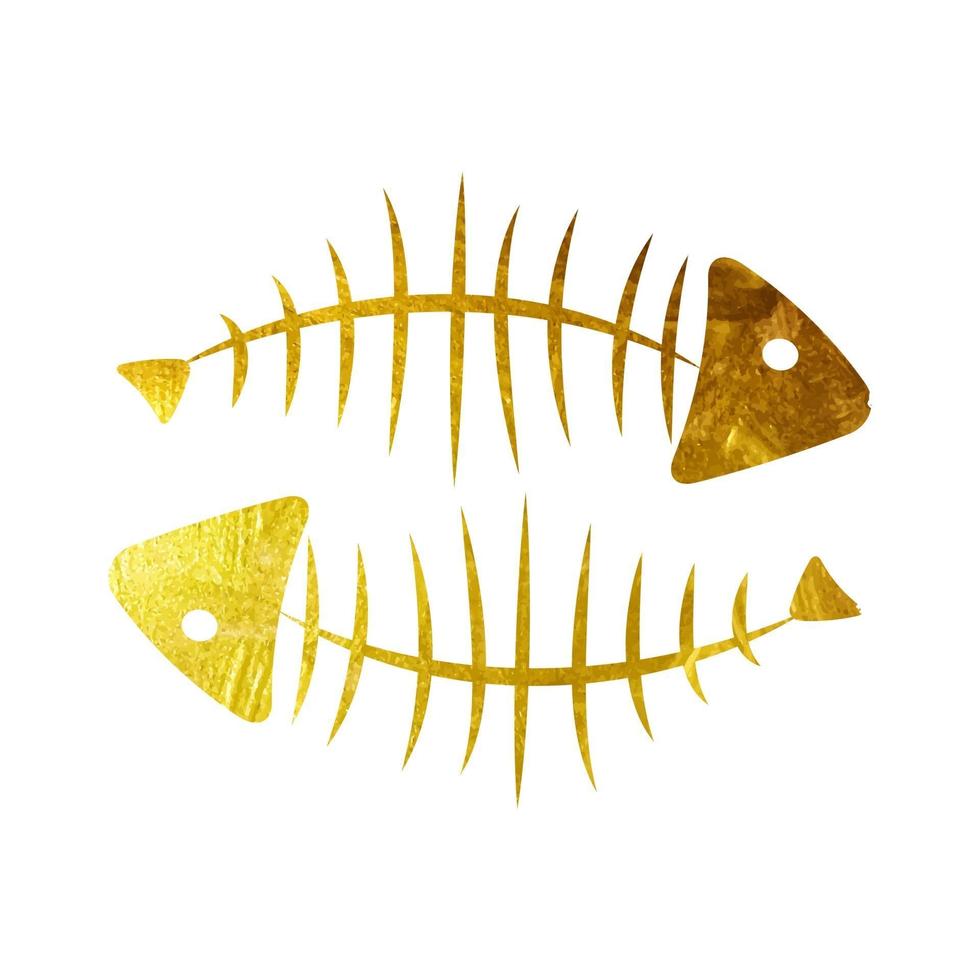 Fish Bone Background Vector Illustration