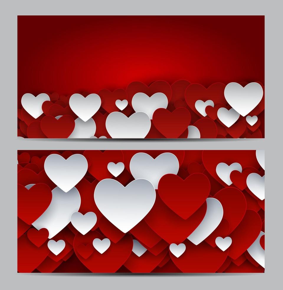 Valentine s Day Heart Symbol Gift Card. Love and Feelings Backgr vector