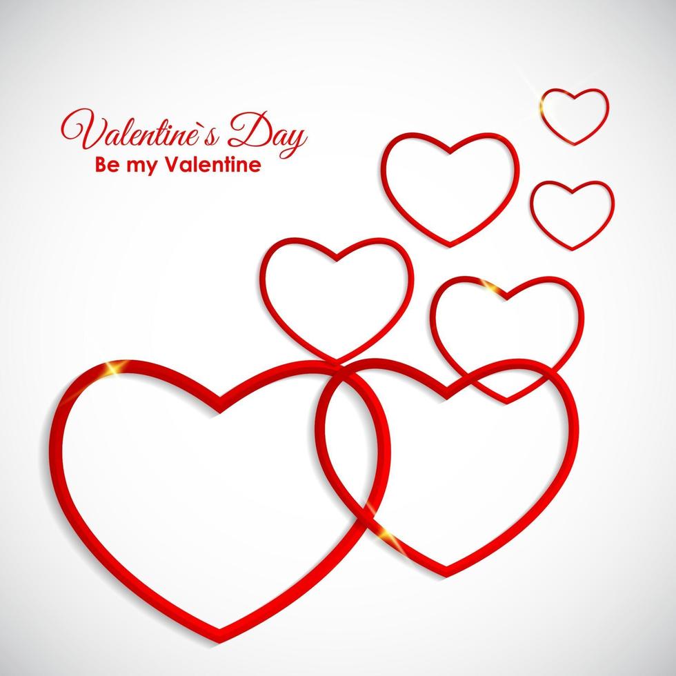 Valentine s Day Heart Symbol. Love and Feelings Background Desig vector