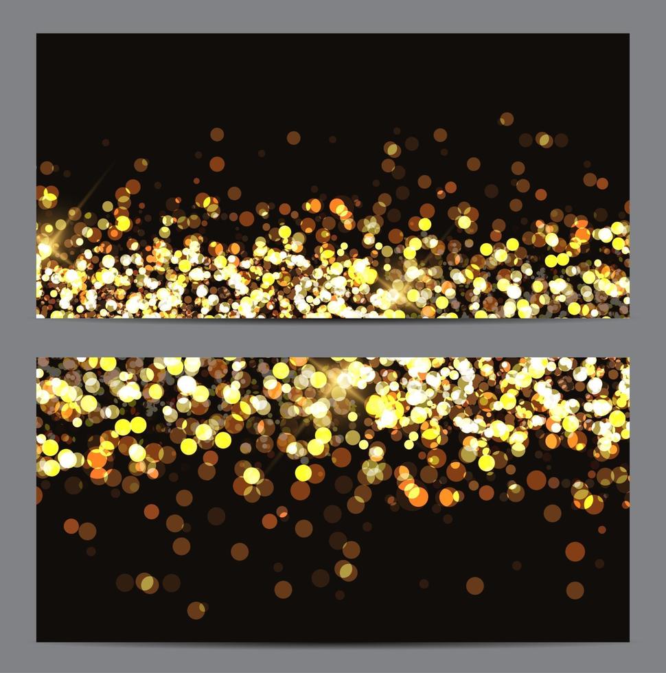 Gold Paint Glittering Textured Art Illustration. Vector Illustra