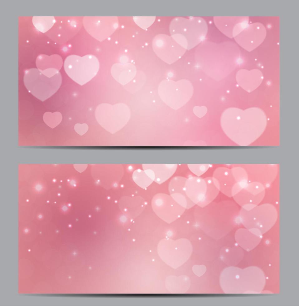 Tarjeta de regalo con símbolo de corazón de San Valentín. amor y sentimientos backgr vector