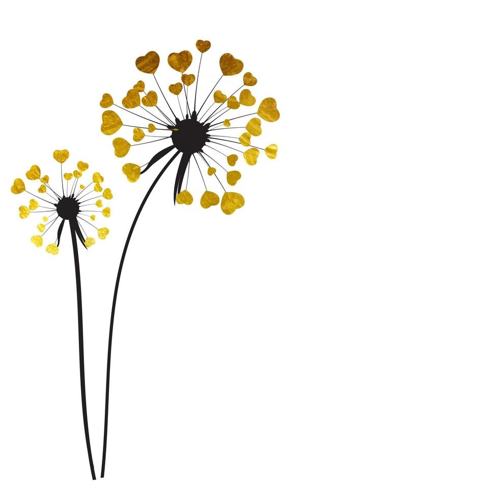 Abstract Dandelion Background Vector Illustration