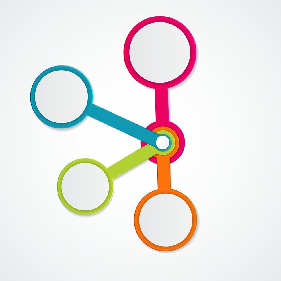 Abstract Elements of Graph, Diagram with 4 Steps, Options. Busin vector