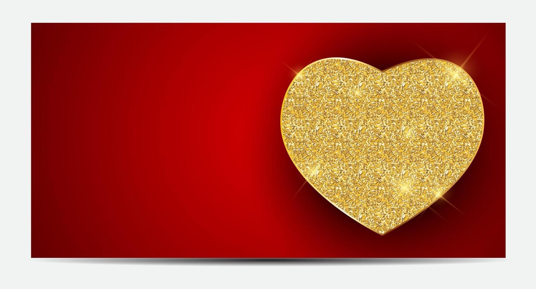 Gift Voucher Template For Your Business. Valentine's Day Heart C vector