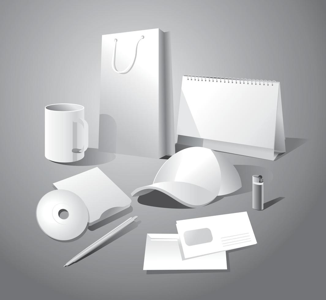 Corporate Business Kit design vector