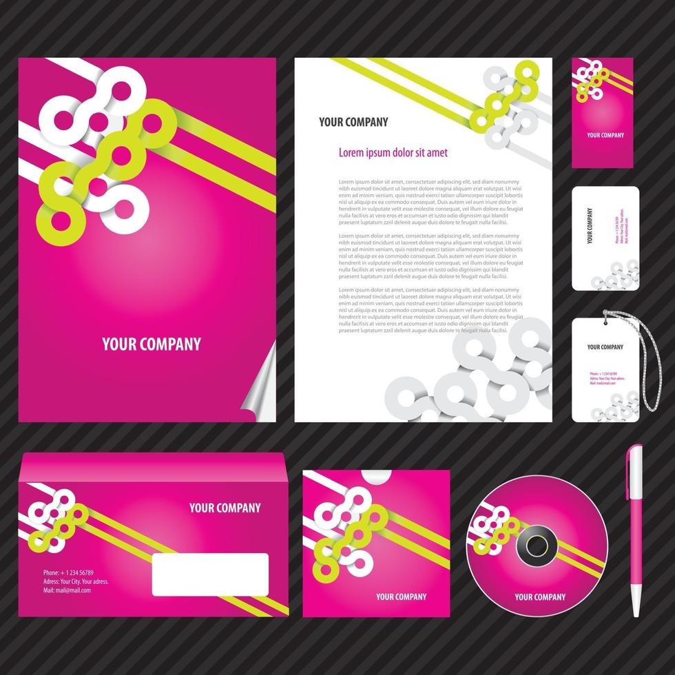 Corporate Business Kit design vector