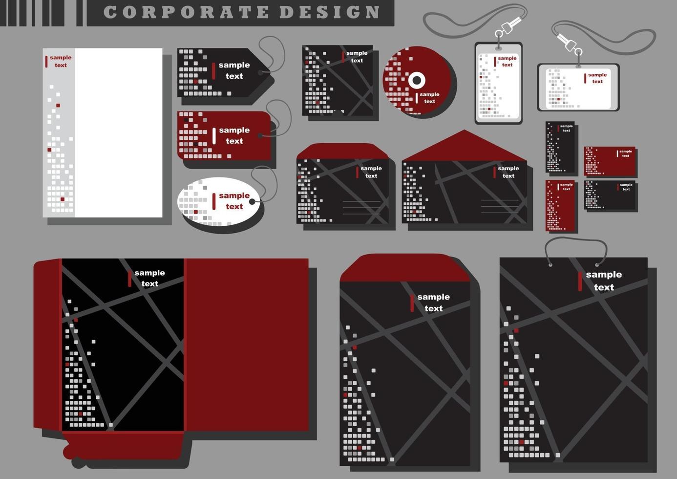 Corporate Business Kit design vector